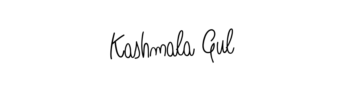 How to make Kashmala Gul signature? Angelique-Rose-font-FFP is a professional autograph style. Create handwritten signature for Kashmala Gul name. Kashmala Gul signature style 5 images and pictures png