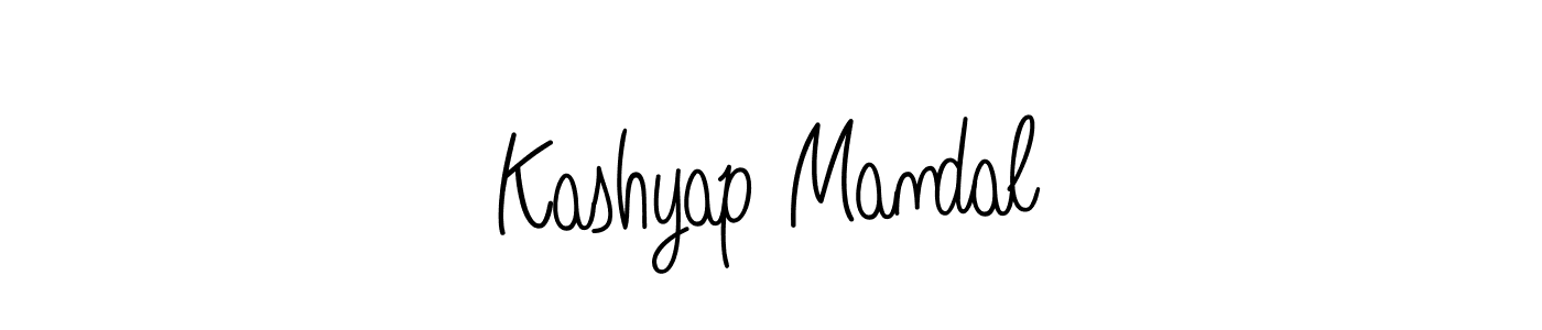 You should practise on your own different ways (Angelique-Rose-font-FFP) to write your name (Kashyap Mandal) in signature. don't let someone else do it for you. Kashyap Mandal signature style 5 images and pictures png