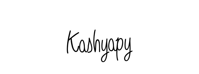 Design your own signature with our free online signature maker. With this signature software, you can create a handwritten (Angelique-Rose-font-FFP) signature for name Kashyapy. Kashyapy signature style 5 images and pictures png