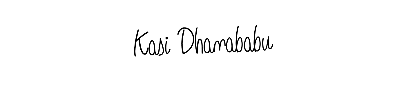 Kasi Dhanababu stylish signature style. Best Handwritten Sign (Angelique-Rose-font-FFP) for my name. Handwritten Signature Collection Ideas for my name Kasi Dhanababu. Kasi Dhanababu signature style 5 images and pictures png