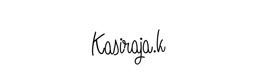 Make a beautiful signature design for name Kasiraja.k. With this signature (Angelique-Rose-font-FFP) style, you can create a handwritten signature for free. Kasiraja.k signature style 5 images and pictures png