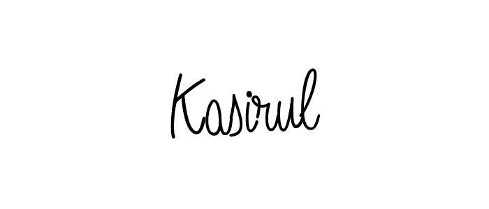 Design your own signature with our free online signature maker. With this signature software, you can create a handwritten (Angelique-Rose-font-FFP) signature for name Kasirul. Kasirul signature style 5 images and pictures png