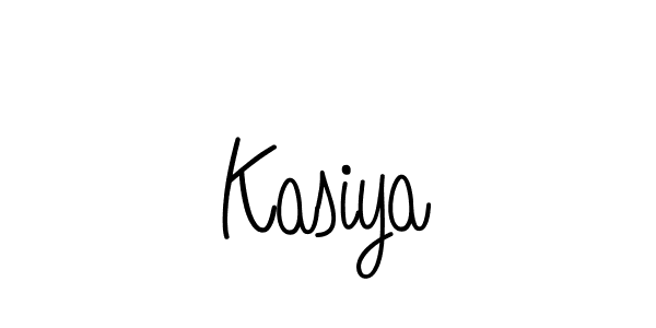 Make a beautiful signature design for name Kasiya. With this signature (Angelique-Rose-font-FFP) style, you can create a handwritten signature for free. Kasiya signature style 5 images and pictures png