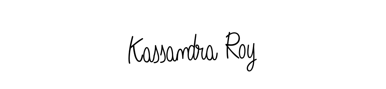 Make a beautiful signature design for name Kassandra Roy. With this signature (Angelique-Rose-font-FFP) style, you can create a handwritten signature for free. Kassandra Roy signature style 5 images and pictures png