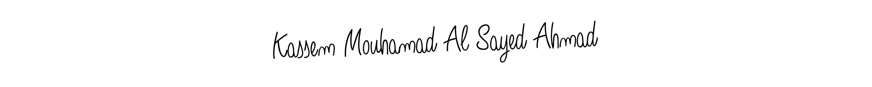 Also we have Kassem Mouhamad Al Sayed Ahmad name is the best signature style. Create professional handwritten signature collection using Angelique-Rose-font-FFP autograph style. Kassem Mouhamad Al Sayed Ahmad signature style 5 images and pictures png