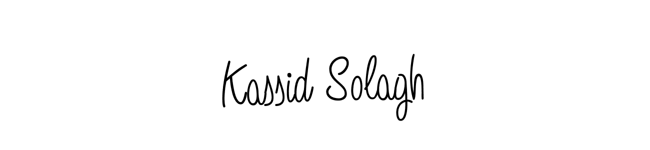 Kassid Solagh stylish signature style. Best Handwritten Sign (Angelique-Rose-font-FFP) for my name. Handwritten Signature Collection Ideas for my name Kassid Solagh. Kassid Solagh signature style 5 images and pictures png