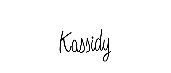 Design your own signature with our free online signature maker. With this signature software, you can create a handwritten (Angelique-Rose-font-FFP) signature for name Kassidy. Kassidy signature style 5 images and pictures png