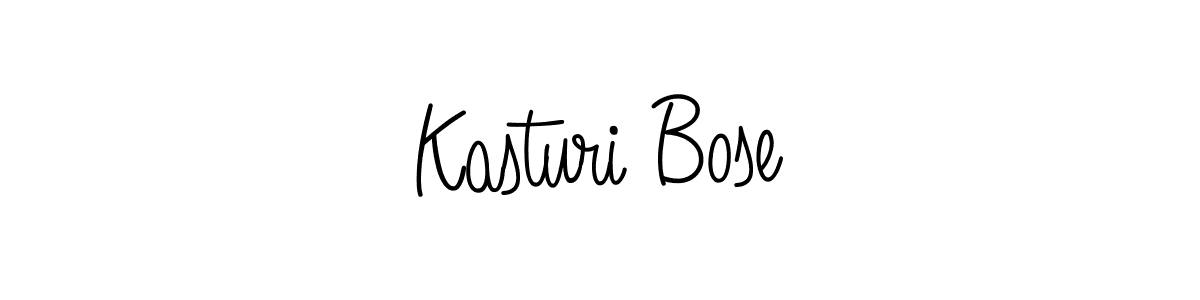 Use a signature maker to create a handwritten signature online. With this signature software, you can design (Angelique-Rose-font-FFP) your own signature for name Kasturi Bose. Kasturi Bose signature style 5 images and pictures png