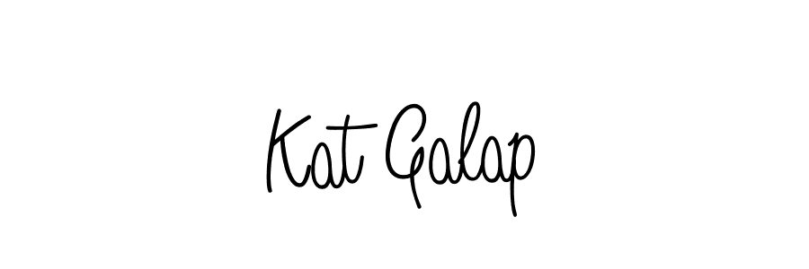 How to Draw Kat Galap signature style? Angelique-Rose-font-FFP is a latest design signature styles for name Kat Galap. Kat Galap signature style 5 images and pictures png