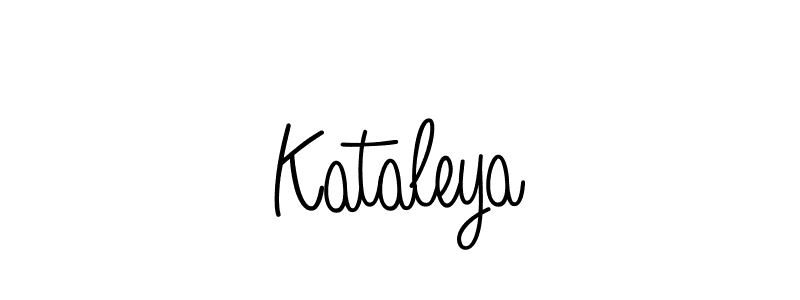 Make a beautiful signature design for name Kataleya. With this signature (Angelique-Rose-font-FFP) style, you can create a handwritten signature for free. Kataleya signature style 5 images and pictures png