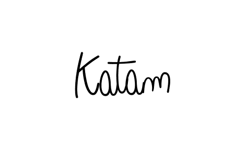 The best way (Angelique-Rose-font-FFP) to make a short signature is to pick only two or three words in your name. The name Katam include a total of six letters. For converting this name. Katam signature style 5 images and pictures png