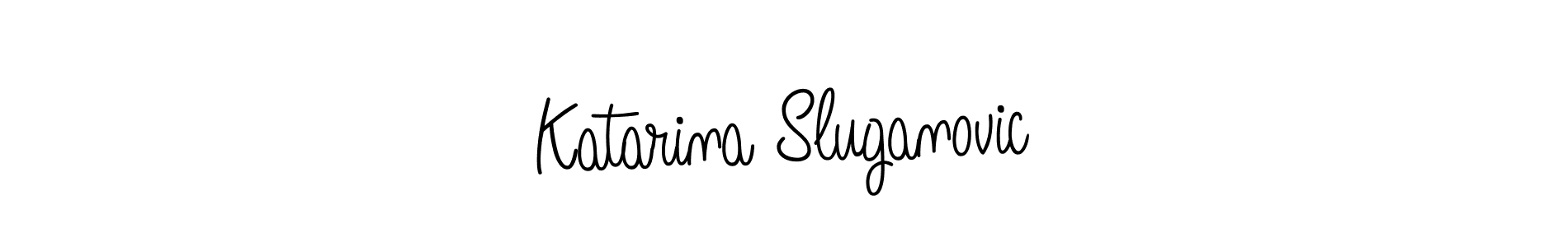 The best way (Angelique-Rose-font-FFP) to make a short signature is to pick only two or three words in your name. The name Katarina Sluganovic include a total of six letters. For converting this name. Katarina Sluganovic signature style 5 images and pictures png