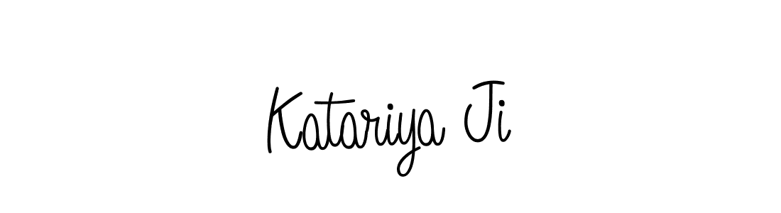 How to Draw Katariya Ji signature style? Angelique-Rose-font-FFP is a latest design signature styles for name Katariya Ji. Katariya Ji signature style 5 images and pictures png