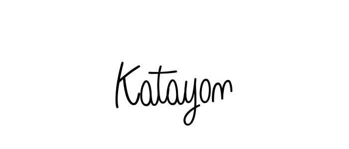 How to make Katayon signature? Angelique-Rose-font-FFP is a professional autograph style. Create handwritten signature for Katayon name. Katayon signature style 5 images and pictures png