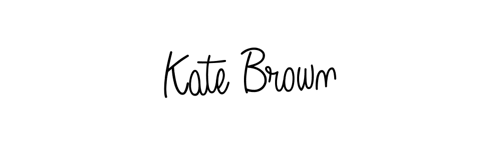 Kate Brown stylish signature style. Best Handwritten Sign (Angelique-Rose-font-FFP) for my name. Handwritten Signature Collection Ideas for my name Kate Brown. Kate Brown signature style 5 images and pictures png