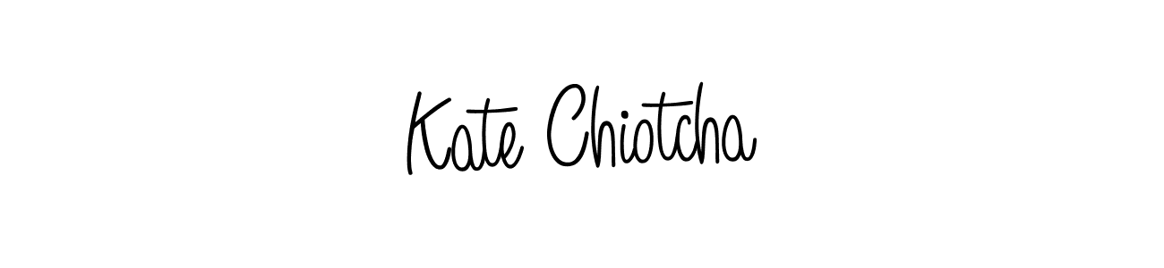 Use a signature maker to create a handwritten signature online. With this signature software, you can design (Angelique-Rose-font-FFP) your own signature for name Kate Chiotcha. Kate Chiotcha signature style 5 images and pictures png