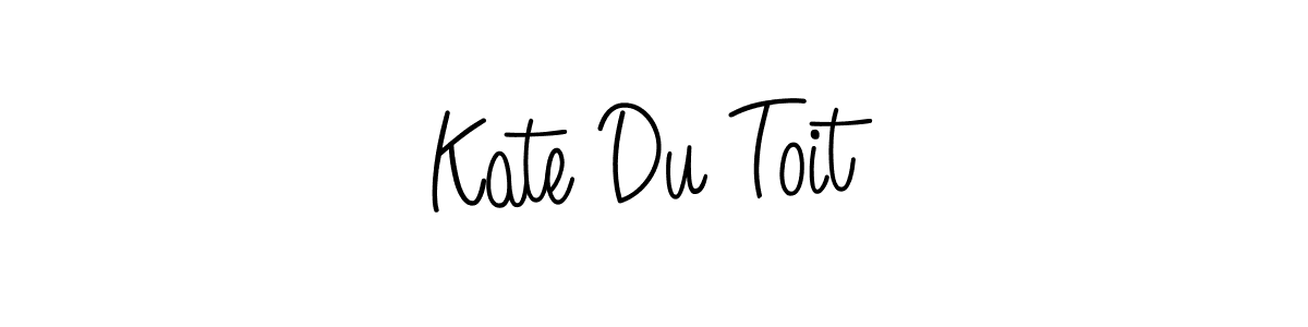 Make a beautiful signature design for name Kate Du Toit. With this signature (Angelique-Rose-font-FFP) style, you can create a handwritten signature for free. Kate Du Toit signature style 5 images and pictures png