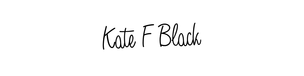 Check out images of Autograph of Kate F Black name. Actor Kate F Black Signature Style. Angelique-Rose-font-FFP is a professional sign style online. Kate F Black signature style 5 images and pictures png