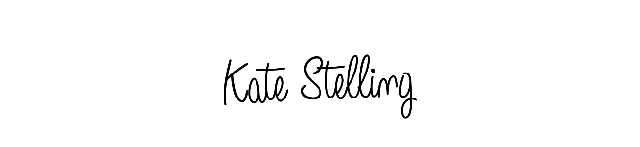 How to make Kate Stelling name signature. Use Angelique-Rose-font-FFP style for creating short signs online. This is the latest handwritten sign. Kate Stelling signature style 5 images and pictures png