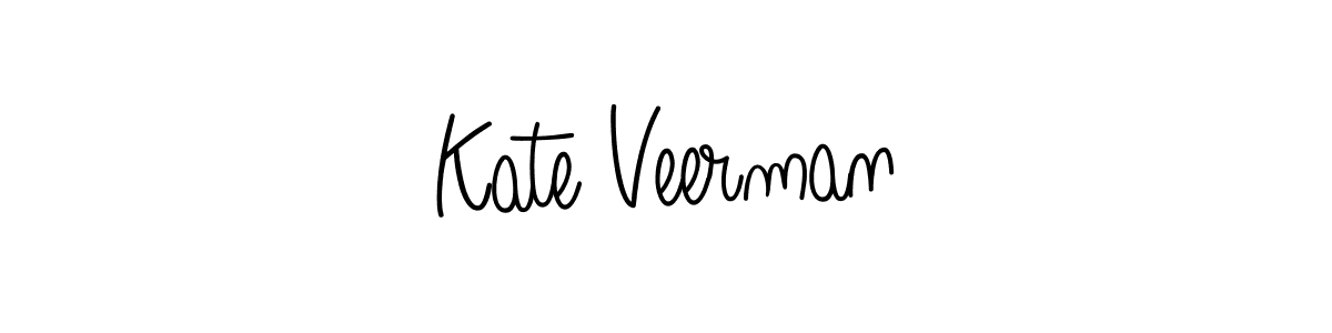 Kate Veerman stylish signature style. Best Handwritten Sign (Angelique-Rose-font-FFP) for my name. Handwritten Signature Collection Ideas for my name Kate Veerman. Kate Veerman signature style 5 images and pictures png