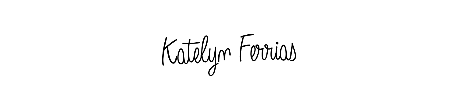 The best way (Angelique-Rose-font-FFP) to make a short signature is to pick only two or three words in your name. The name Katelyn Ferrias include a total of six letters. For converting this name. Katelyn Ferrias signature style 5 images and pictures png