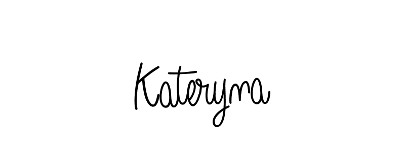 How to make Kateryna name signature. Use Angelique-Rose-font-FFP style for creating short signs online. This is the latest handwritten sign. Kateryna signature style 5 images and pictures png