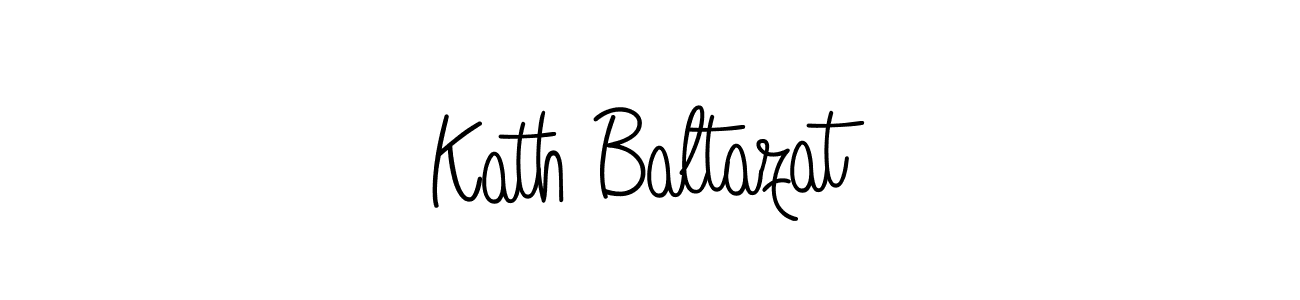 Make a beautiful signature design for name Kath Baltazat. With this signature (Angelique-Rose-font-FFP) style, you can create a handwritten signature for free. Kath Baltazat signature style 5 images and pictures png