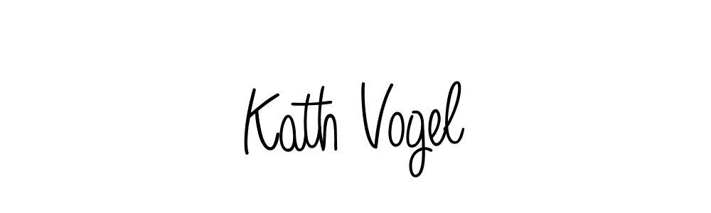 Create a beautiful signature design for name Kath Vogel. With this signature (Angelique-Rose-font-FFP) fonts, you can make a handwritten signature for free. Kath Vogel signature style 5 images and pictures png