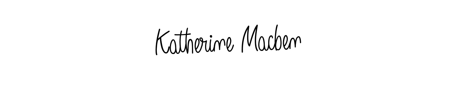 Design your own signature with our free online signature maker. With this signature software, you can create a handwritten (Angelique-Rose-font-FFP) signature for name Katherine Macben. Katherine Macben signature style 5 images and pictures png