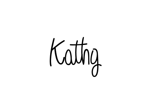 Make a beautiful signature design for name Kathg. With this signature (Angelique-Rose-font-FFP) style, you can create a handwritten signature for free. Kathg signature style 5 images and pictures png