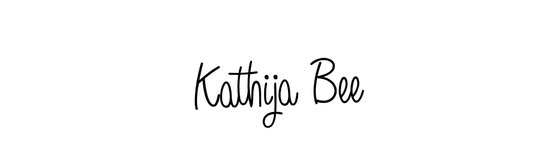 How to make Kathija Bee signature? Angelique-Rose-font-FFP is a professional autograph style. Create handwritten signature for Kathija Bee name. Kathija Bee signature style 5 images and pictures png