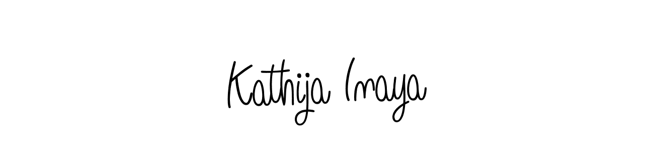 Create a beautiful signature design for name Kathija Inaya. With this signature (Angelique-Rose-font-FFP) fonts, you can make a handwritten signature for free. Kathija Inaya signature style 5 images and pictures png