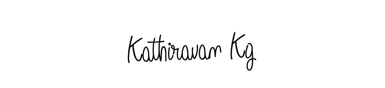 Use a signature maker to create a handwritten signature online. With this signature software, you can design (Angelique-Rose-font-FFP) your own signature for name Kathiravan Kg. Kathiravan Kg signature style 5 images and pictures png