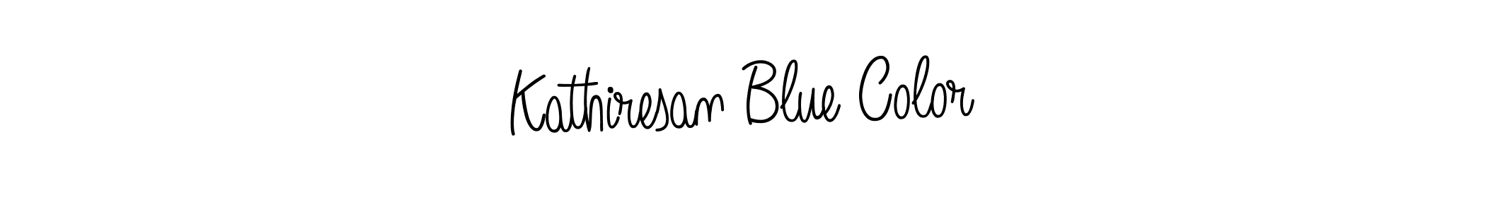 Design your own signature with our free online signature maker. With this signature software, you can create a handwritten (Angelique-Rose-font-FFP) signature for name Kathiresan Blue Color. Kathiresan Blue Color signature style 5 images and pictures png