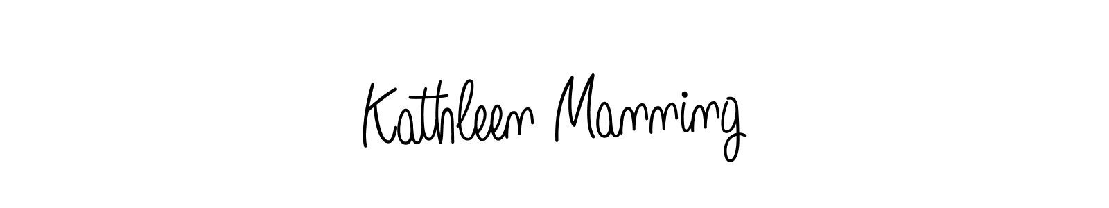 You should practise on your own different ways (Angelique-Rose-font-FFP) to write your name (Kathleen Manning) in signature. don't let someone else do it for you. Kathleen Manning signature style 5 images and pictures png