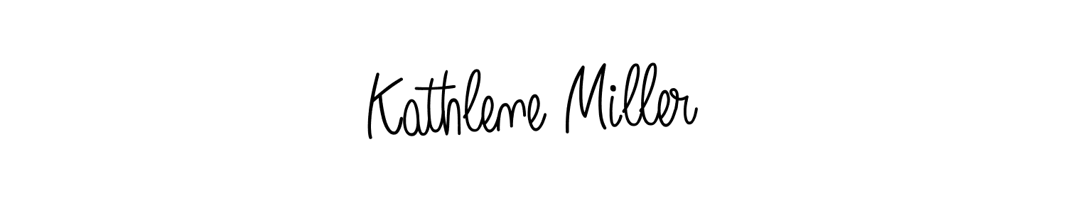 Kathlene Miller stylish signature style. Best Handwritten Sign (Angelique-Rose-font-FFP) for my name. Handwritten Signature Collection Ideas for my name Kathlene Miller. Kathlene Miller signature style 5 images and pictures png