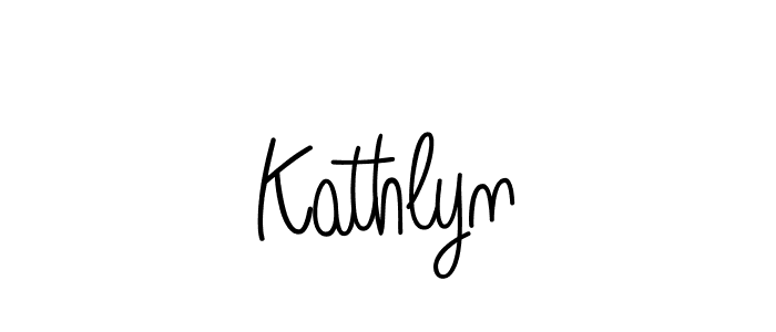 Use a signature maker to create a handwritten signature online. With this signature software, you can design (Angelique-Rose-font-FFP) your own signature for name Kathlyn. Kathlyn signature style 5 images and pictures png