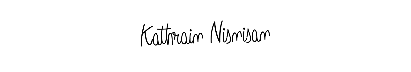 It looks lik you need a new signature style for name Kathrain Nisnisan. Design unique handwritten (Angelique-Rose-font-FFP) signature with our free signature maker in just a few clicks. Kathrain Nisnisan signature style 5 images and pictures png
