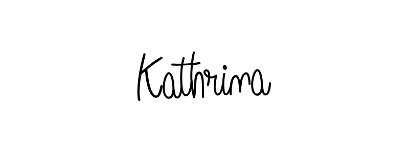 You should practise on your own different ways (Angelique-Rose-font-FFP) to write your name (Kathrina) in signature. don't let someone else do it for you. Kathrina signature style 5 images and pictures png
