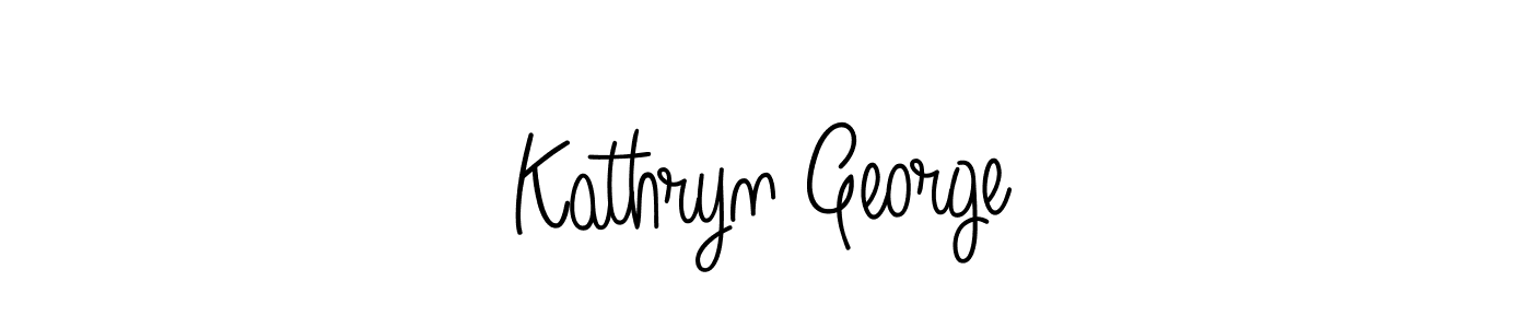 Design your own signature with our free online signature maker. With this signature software, you can create a handwritten (Angelique-Rose-font-FFP) signature for name Kathryn George. Kathryn George signature style 5 images and pictures png