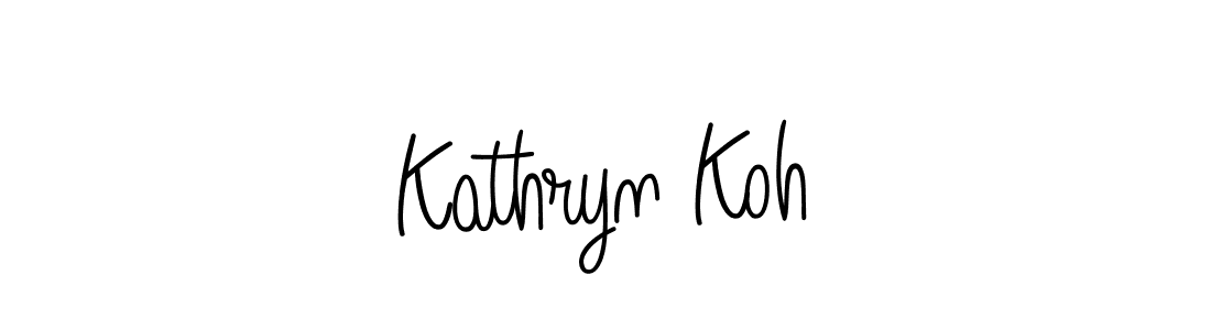 How to Draw Kathryn Koh signature style? Angelique-Rose-font-FFP is a latest design signature styles for name Kathryn Koh. Kathryn Koh signature style 5 images and pictures png