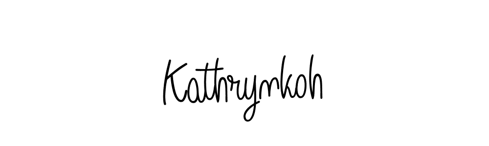 How to Draw Kathrynkoh signature style? Angelique-Rose-font-FFP is a latest design signature styles for name Kathrynkoh. Kathrynkoh signature style 5 images and pictures png