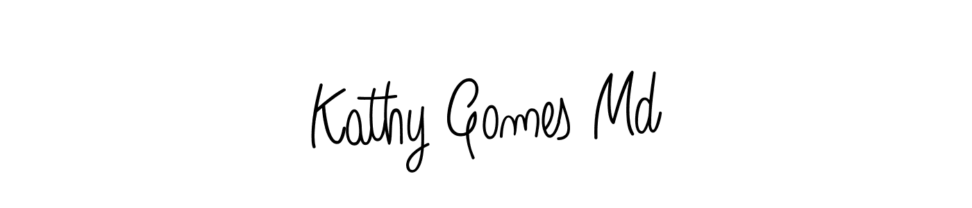 This is the best signature style for the Kathy Gomes Md name. Also you like these signature font (Angelique-Rose-font-FFP). Mix name signature. Kathy Gomes Md signature style 5 images and pictures png