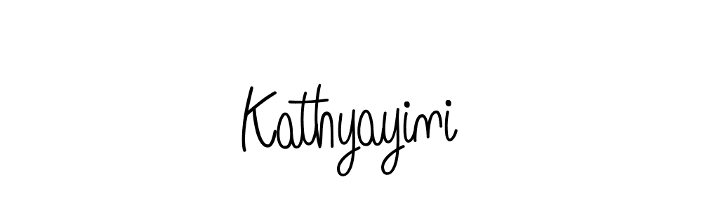 You should practise on your own different ways (Angelique-Rose-font-FFP) to write your name (Kathyayini) in signature. don't let someone else do it for you. Kathyayini signature style 5 images and pictures png