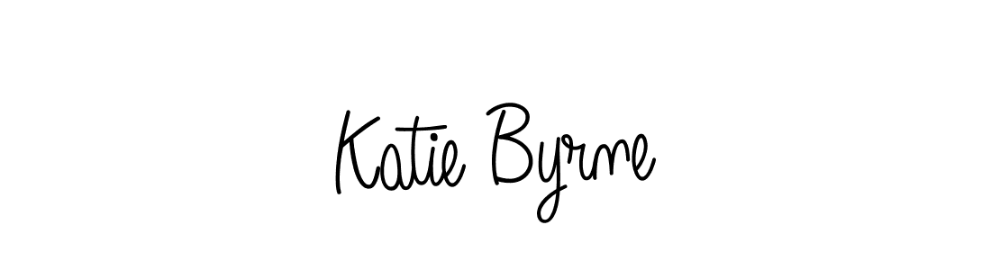 How to make Katie Byrne name signature. Use Angelique-Rose-font-FFP style for creating short signs online. This is the latest handwritten sign. Katie Byrne signature style 5 images and pictures png