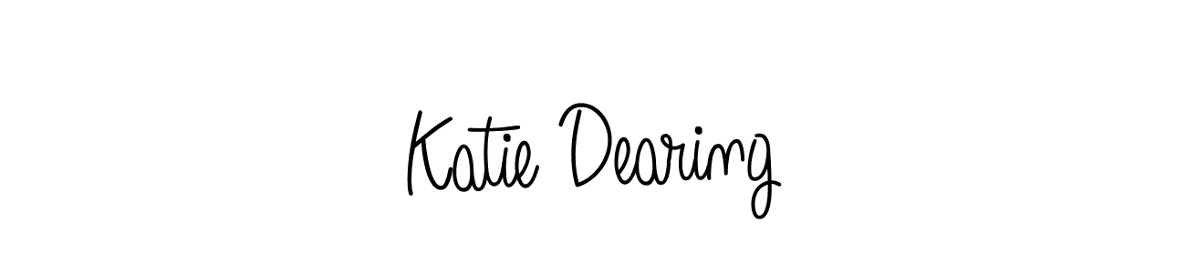 Create a beautiful signature design for name Katie Dearing. With this signature (Angelique-Rose-font-FFP) fonts, you can make a handwritten signature for free. Katie Dearing signature style 5 images and pictures png