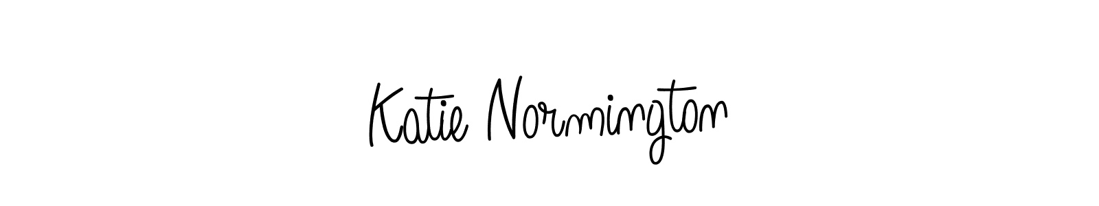 Use a signature maker to create a handwritten signature online. With this signature software, you can design (Angelique-Rose-font-FFP) your own signature for name Katie Normington. Katie Normington signature style 5 images and pictures png