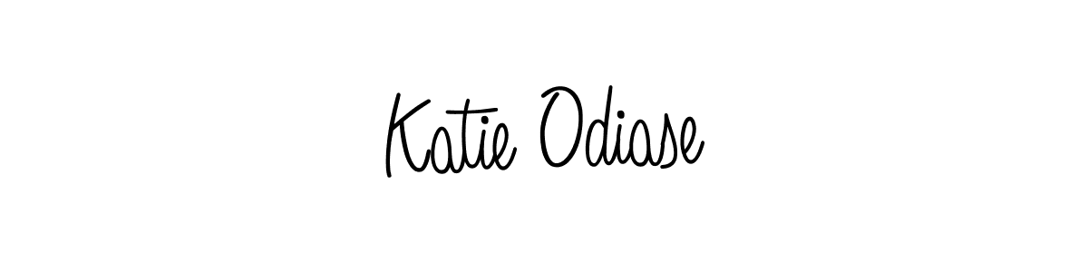 if you are searching for the best signature style for your name Katie Odiase. so please give up your signature search. here we have designed multiple signature styles  using Angelique-Rose-font-FFP. Katie Odiase signature style 5 images and pictures png