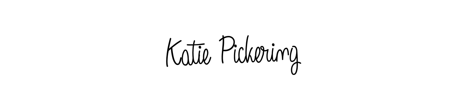 How to make Katie Pickering name signature. Use Angelique-Rose-font-FFP style for creating short signs online. This is the latest handwritten sign. Katie Pickering signature style 5 images and pictures png