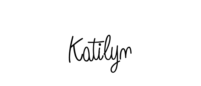 Katilyn stylish signature style. Best Handwritten Sign (Angelique-Rose-font-FFP) for my name. Handwritten Signature Collection Ideas for my name Katilyn. Katilyn signature style 5 images and pictures png